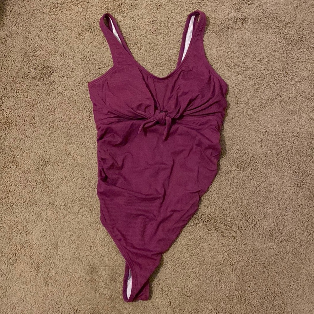 EUC Pink Blush maternity swimsuit